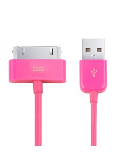 Câble de synchronisation USB pour iPhone 4 & 4S 1m Magenta