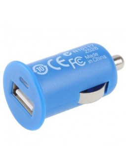 Chargeur de voiture Allume Cigare USB 12/24V 5V 1A Bleu