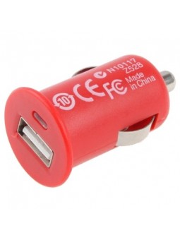 Chargeur de voiture Allume Cigare USB 12/24V 5V 1A Rouge