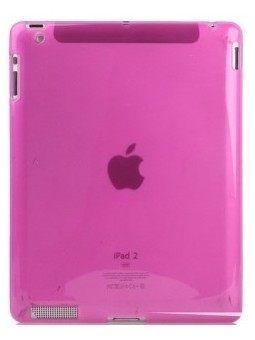 Coque Silicone Gel iPad 2 Rose