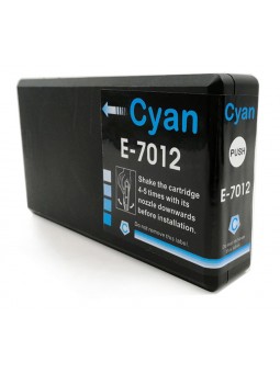 1 Cartouche compatible Epson T7012 Cyan (Série Pyramides)