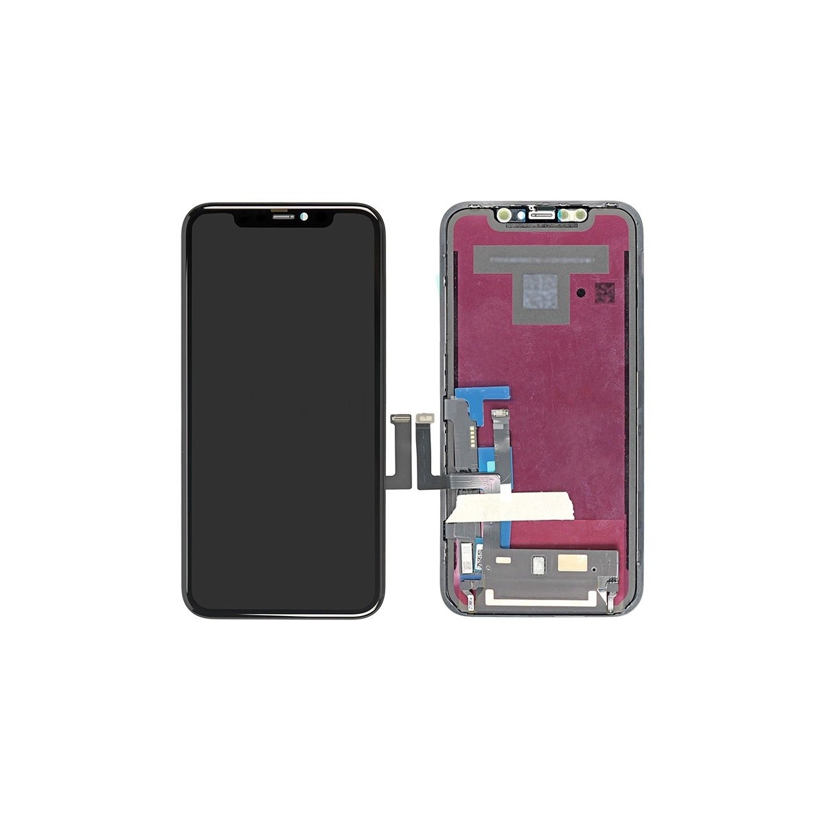 ECRAN LCD POUR IPHONE 11 INCELL VITRE TACTILE SUR CHASSIS NOIR SANS OUTILS