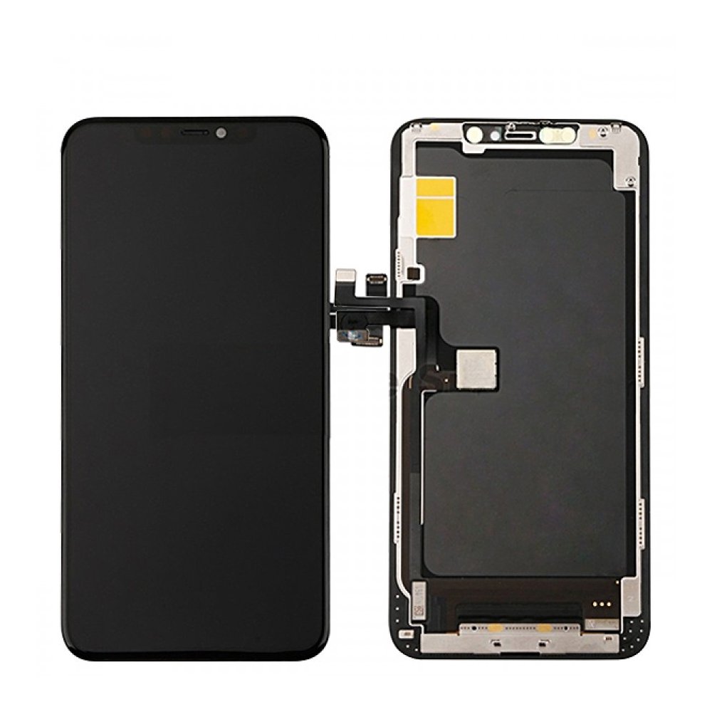 ECRAN OLED POUR IPHONE 11 PRO NOIR VITRE TACTILE SUR CHASSIS SANS OUTILS