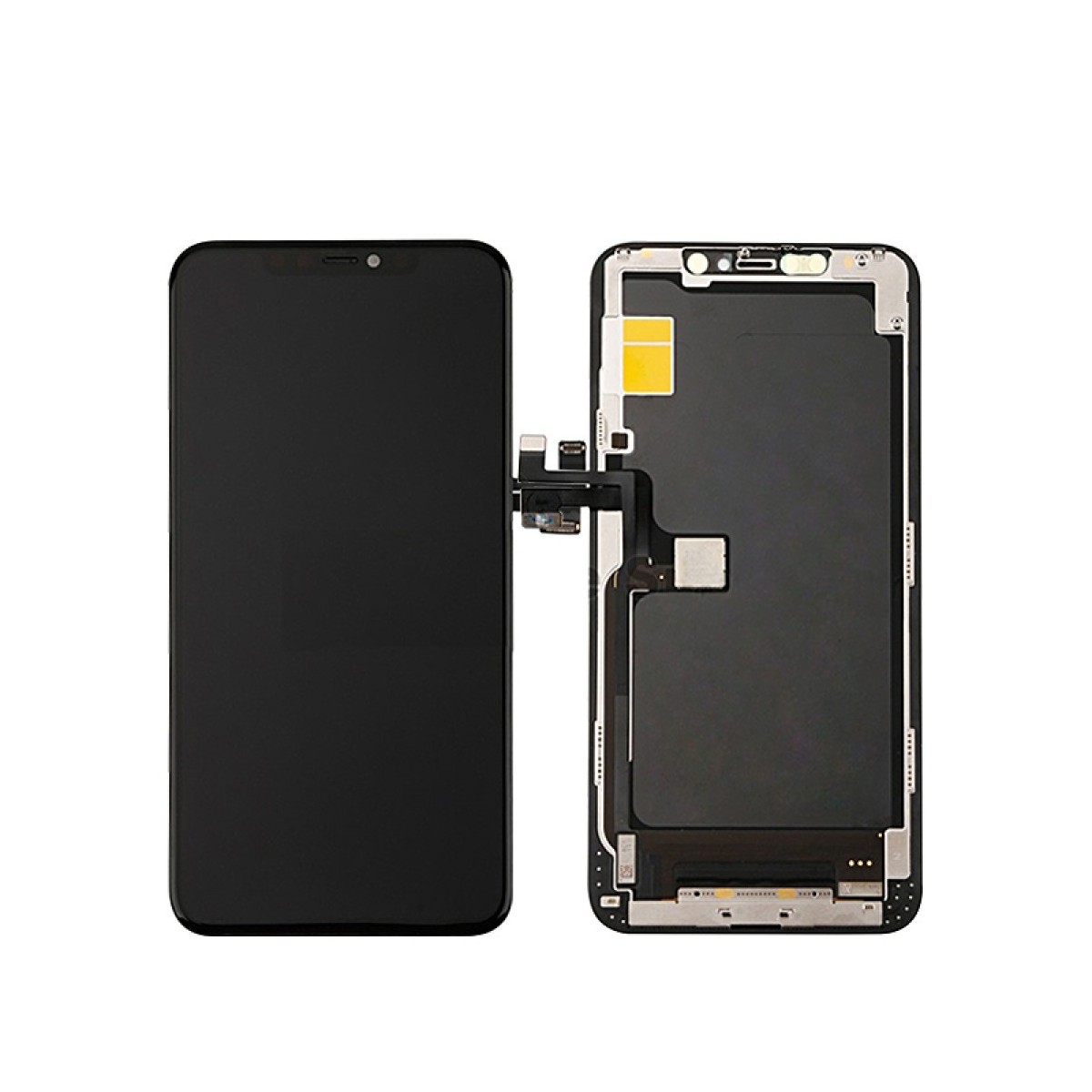 ECRAN OLED POUR IPHONE 11 PRO MAX NOIR VITRE TACTILE SUR CHASSIS SANS OUTILS