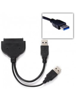 Câble Adaptateur pour Les disques de 2,5 Pouces à l'USB 3.0 ou 2.0 et Le connecteur SATA pour Disque Dur 2.5" PC SSD + HDD et 2,