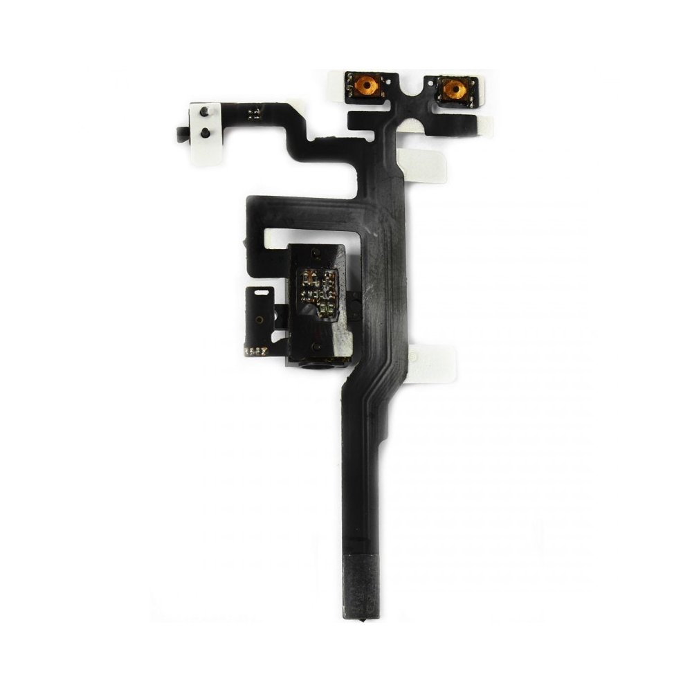 Nappe prise jack vibreur volume audio iPhone 4S Noir