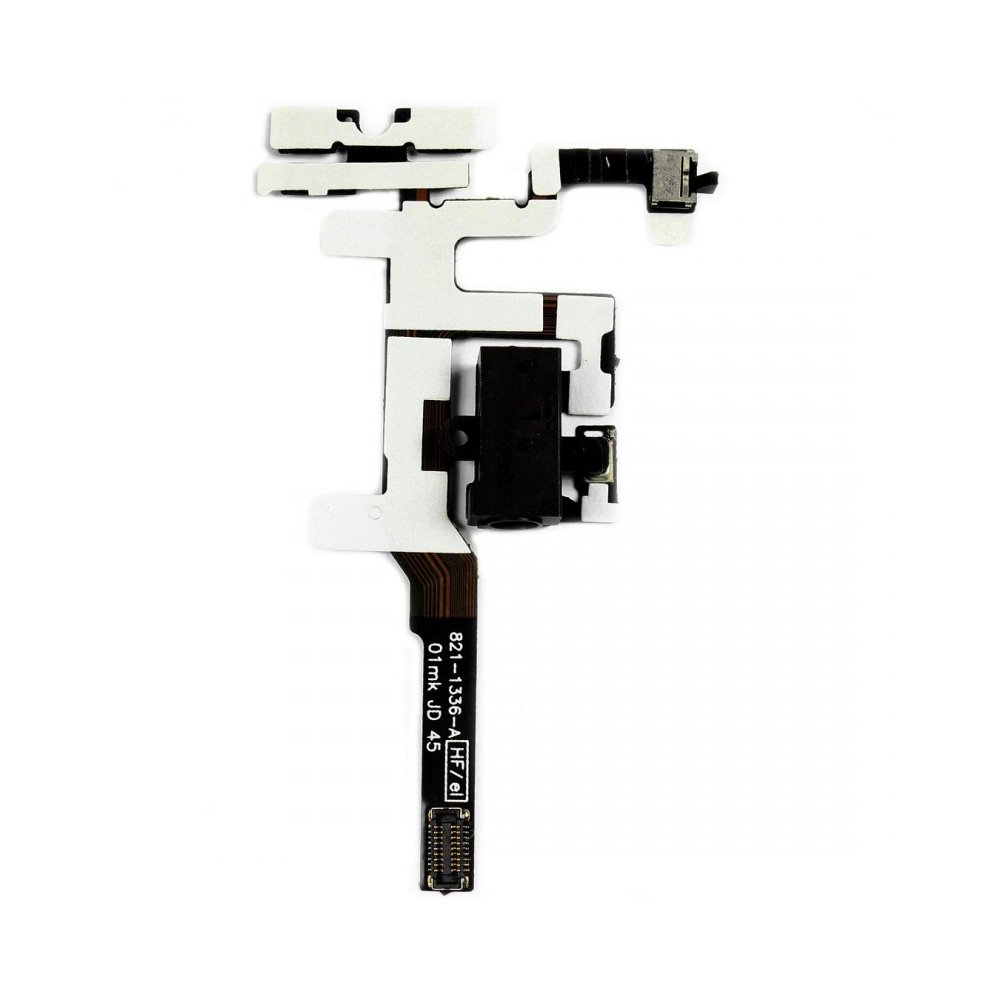 Nappe prise jack vibreur volume audio iPhone 4S Noir