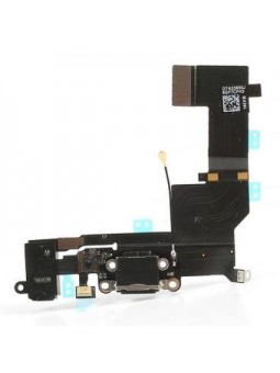 NAPPE DOCK CONNECTEUR DE CHARGE ET JACK POUR IPHONE 5S NOIR