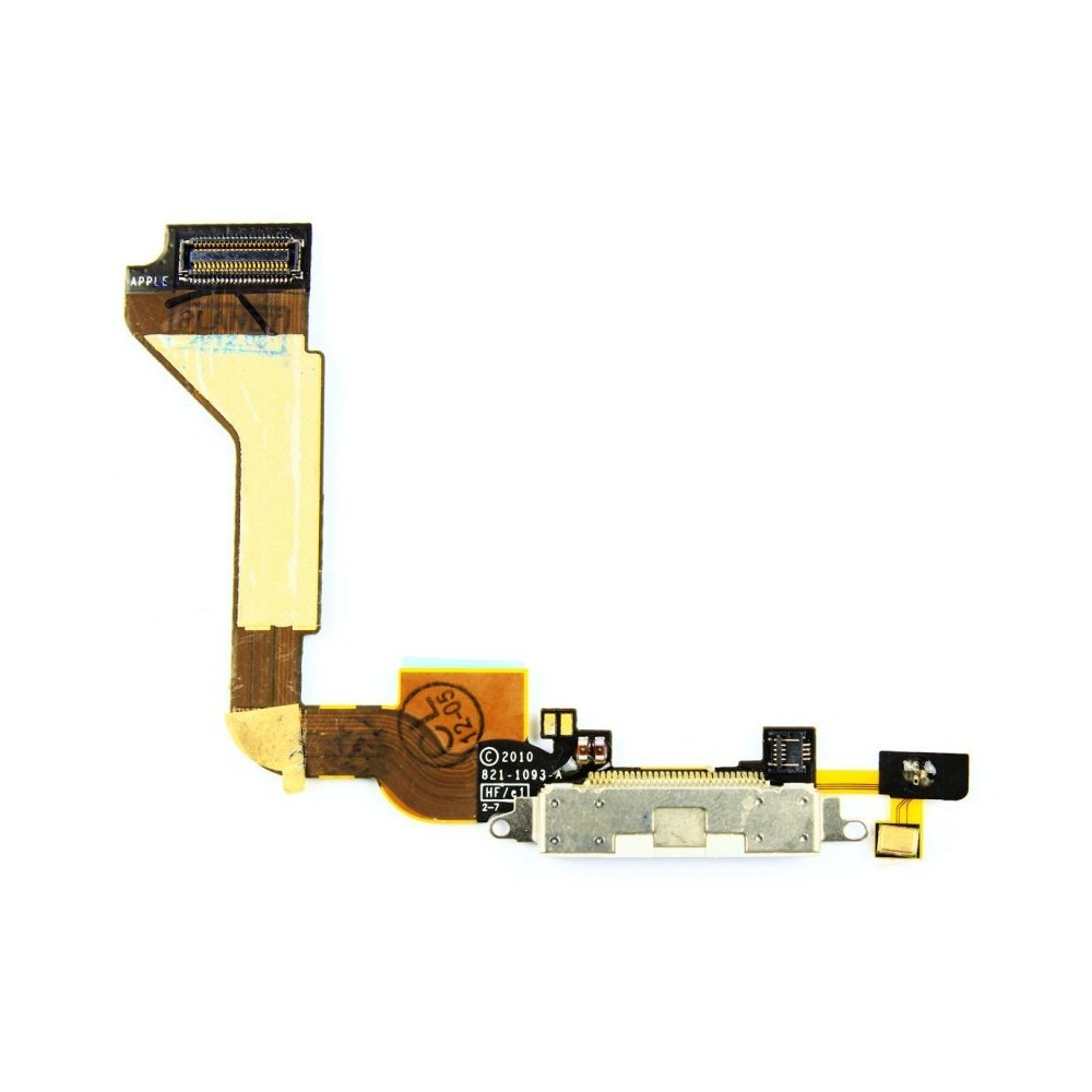 Nappe Connecteur De Charge Blanc Pour iPhone 4