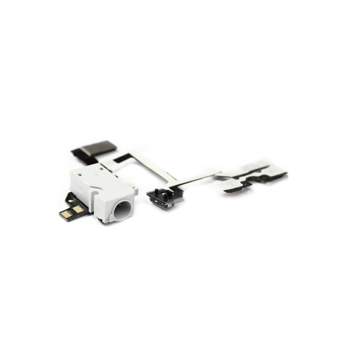 Nappe prise jack vibreur volume audio pour iPhone 4 Blanc