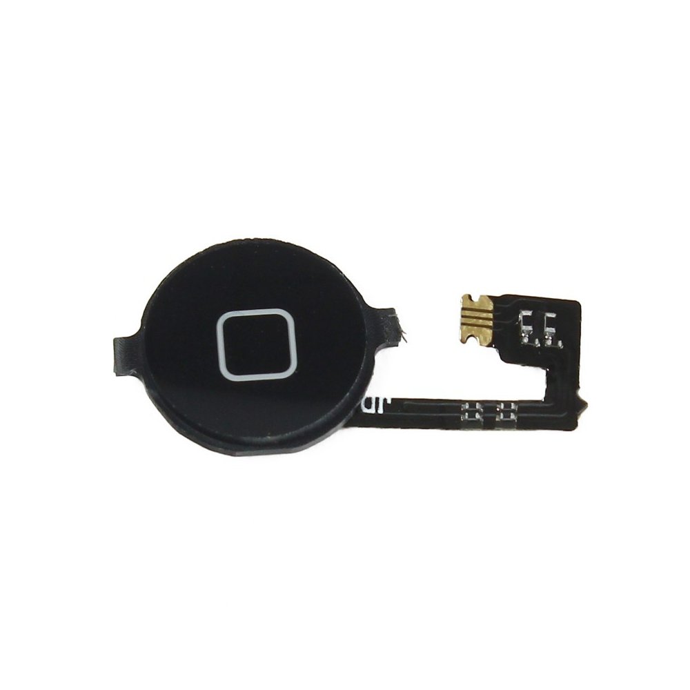 Nappe bouton Home Complet Noir Pour iPhone 4