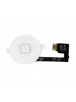 Nappe bouton Home Complet Blanc Pour iPhone 4