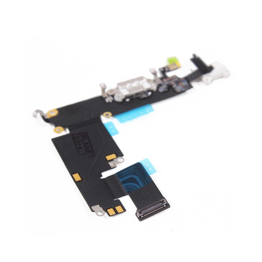 Nappe jack écouteur + connecteur de charge iPhone 6 Plus Blanc