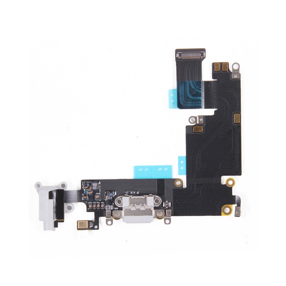 Nappe jack écouteur + connecteur de charge iPhone 6 Plus Blanc