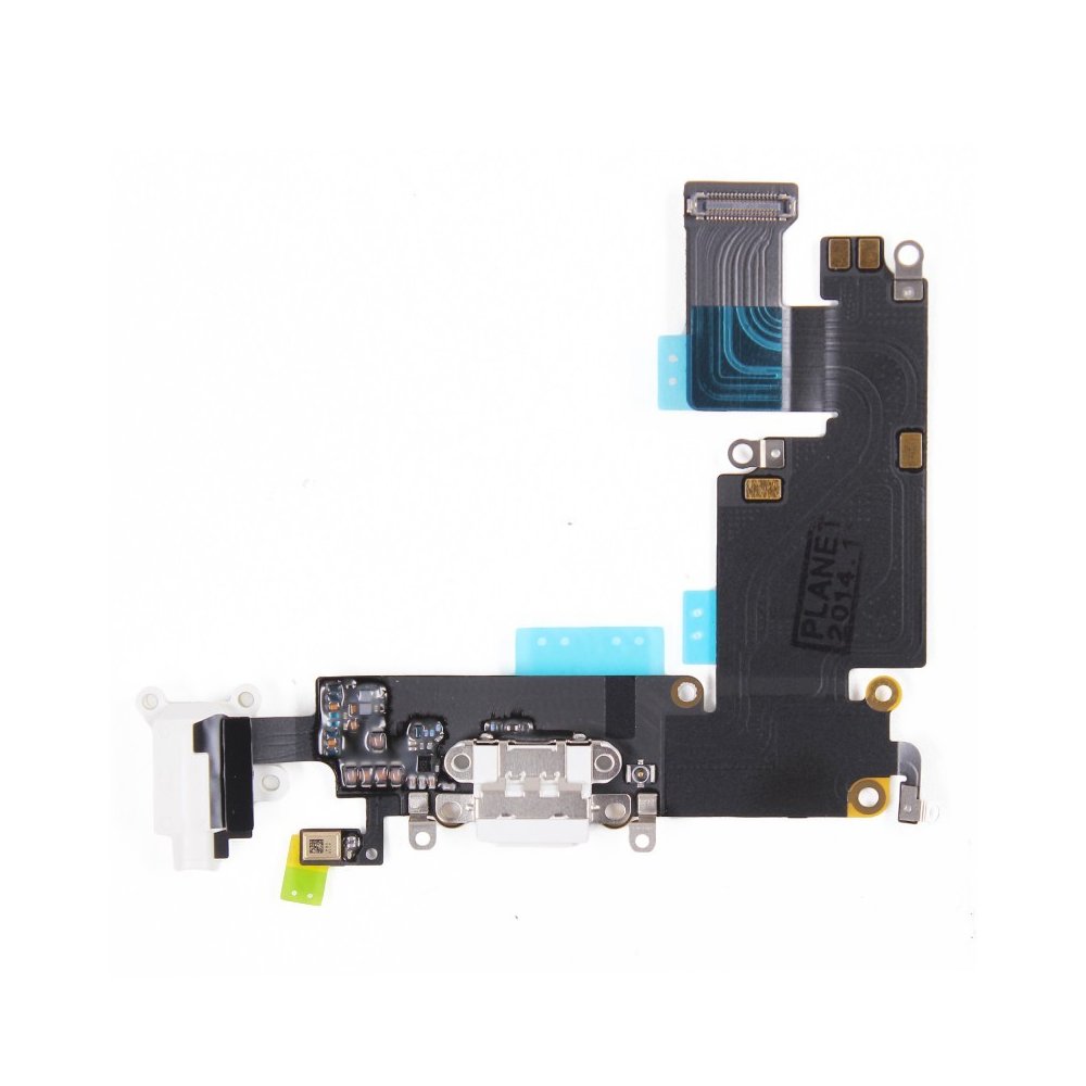 Nappe jack écouteur + connecteur de charge iPhone 6 Plus Blanc