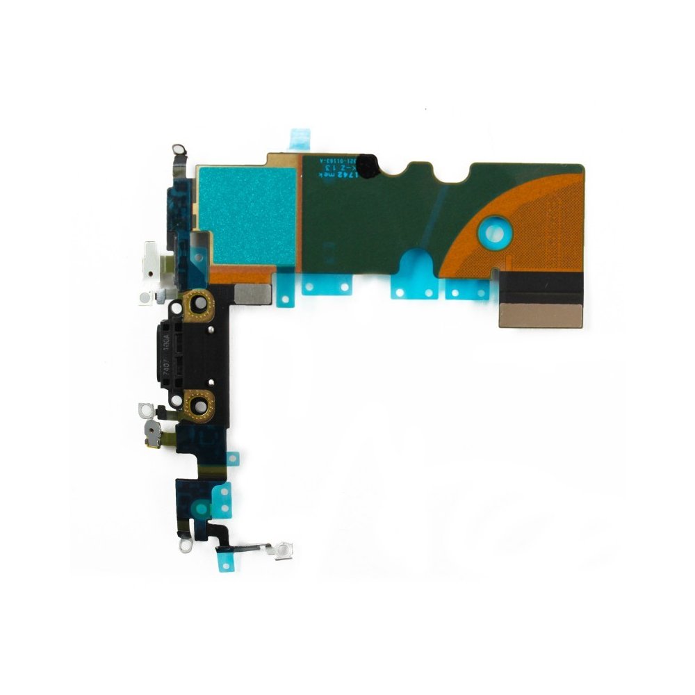 Nappe dock flex connecteur de charge noir micro antenne pour iPhone 8