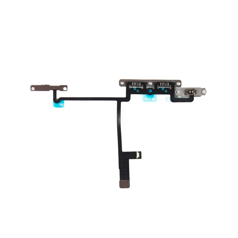 Nappe flex bouton volume vibreur avec pièce métallique assemblé pour iPhone X