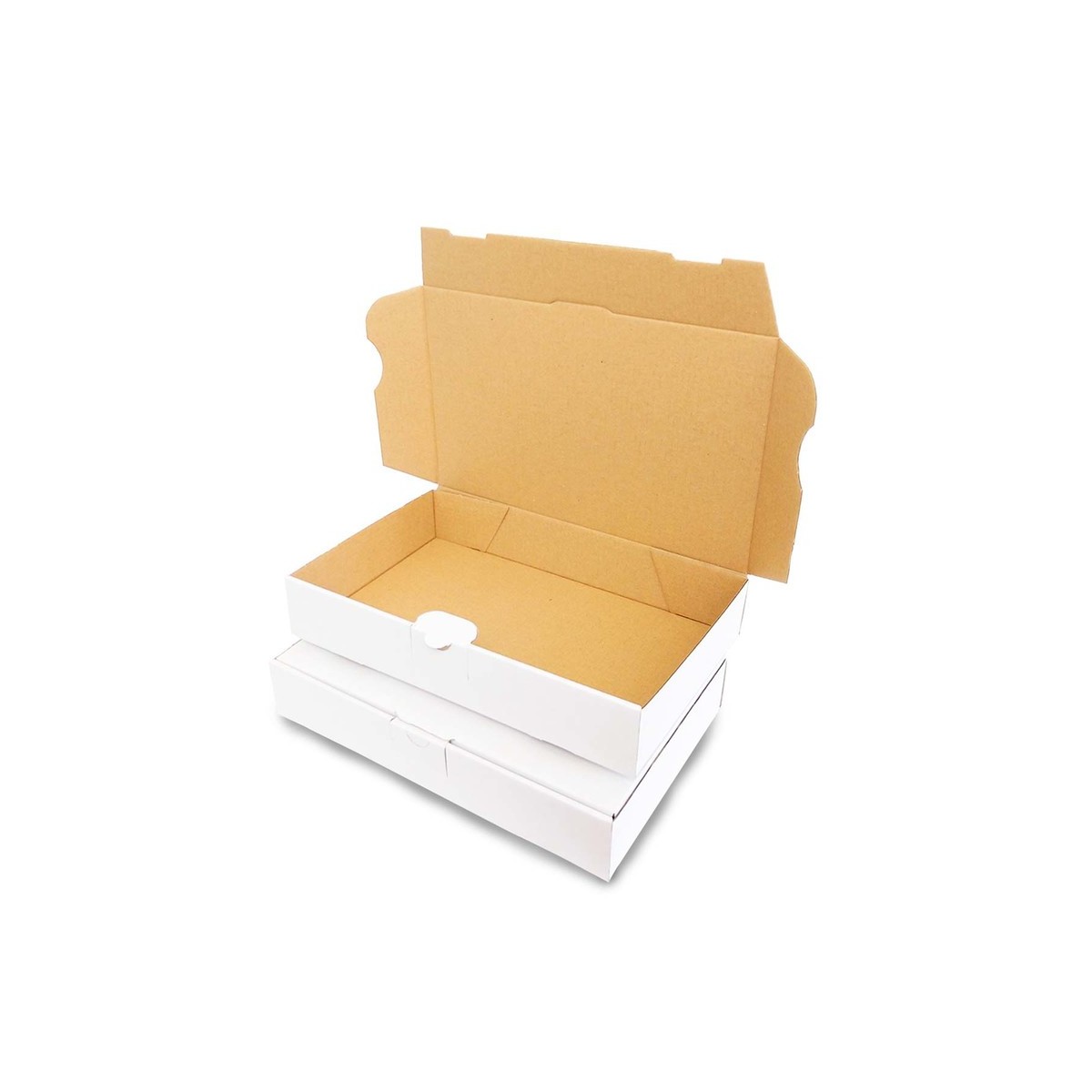 Boîte pour expédition en carton blanc 240x160x45mm