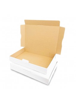 Boîte pour expédition en carton blanc 320x225x50mm