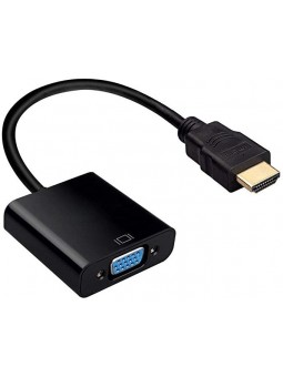 HDMI vers VGA 1080P Plaqué d'or Mâle à Femelle Câble Adaptateur Convertisseur Hd