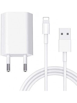 Chargeur compatible iPhone avec Câble Chargeur Adaptateur pour iPhone 7/8/11/12 Mini Plus Pro XS