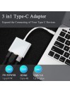 Adaptateur USB C vers HDMI 4K, Adaptateur Type C Hub vers HDMI