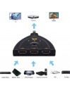 Switch HDMI 3 Ports Commutateur HDMI Sélecteur Splitter Manuel 3 Entrée vers 1 Sorties Commutateur HDMI UHD/3D/4K pour PC PS4 Xb