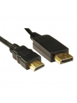 Câble DisplayPort DP vers HDMI mâle 1,8 m LCD PC HD TV portable AV Câble adaptateur câble M/M (noir)