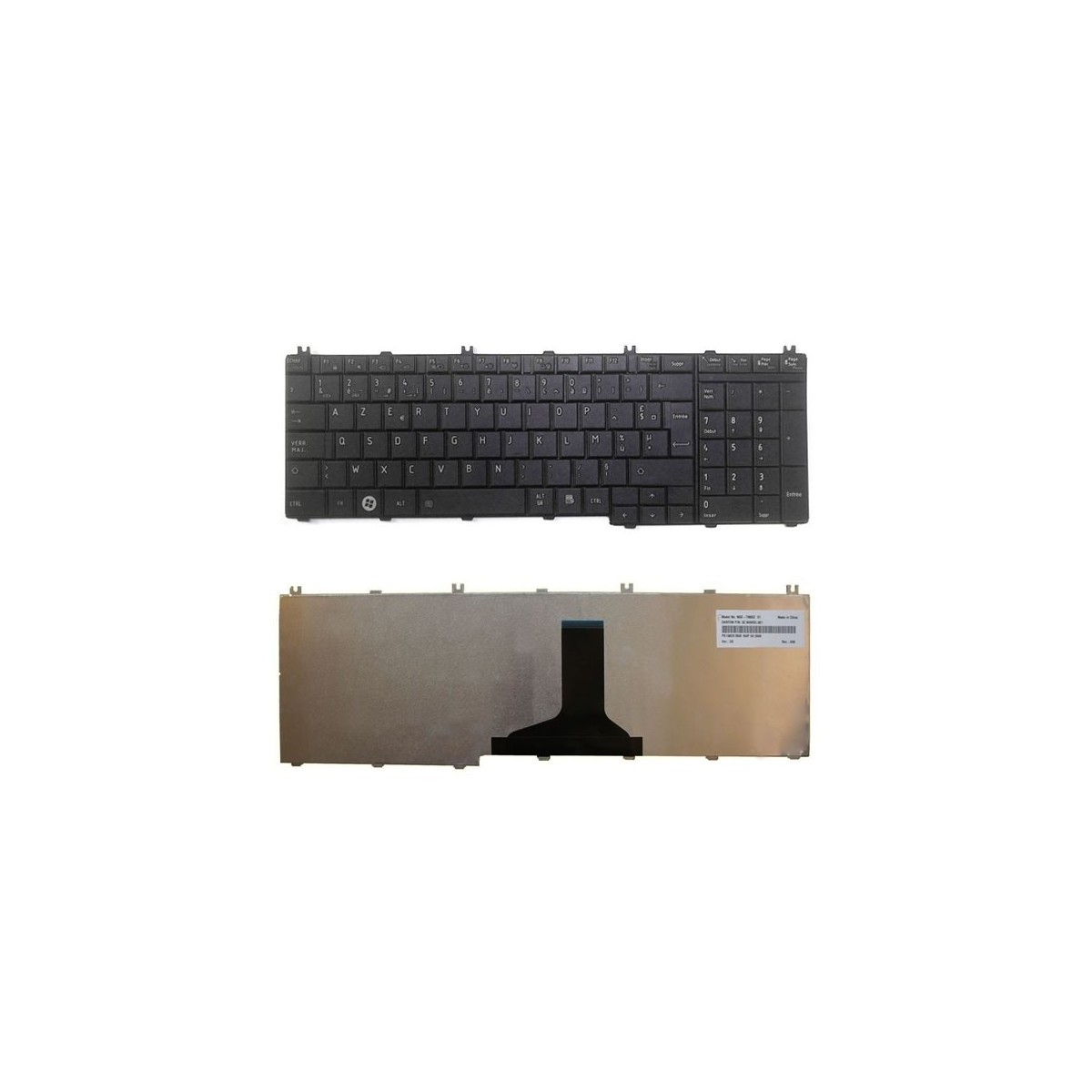 Clavier Français Toshiba Satellite C670d SERIES 9Z.N4WGV.00F