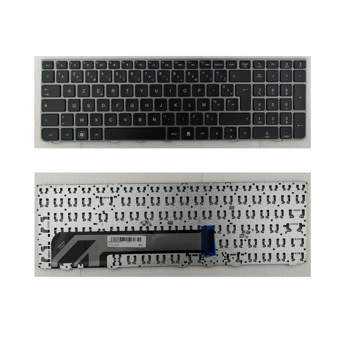 Clavier Français Azerty pour HP ProBook 4530s 638179-051 - Cadre Inclus