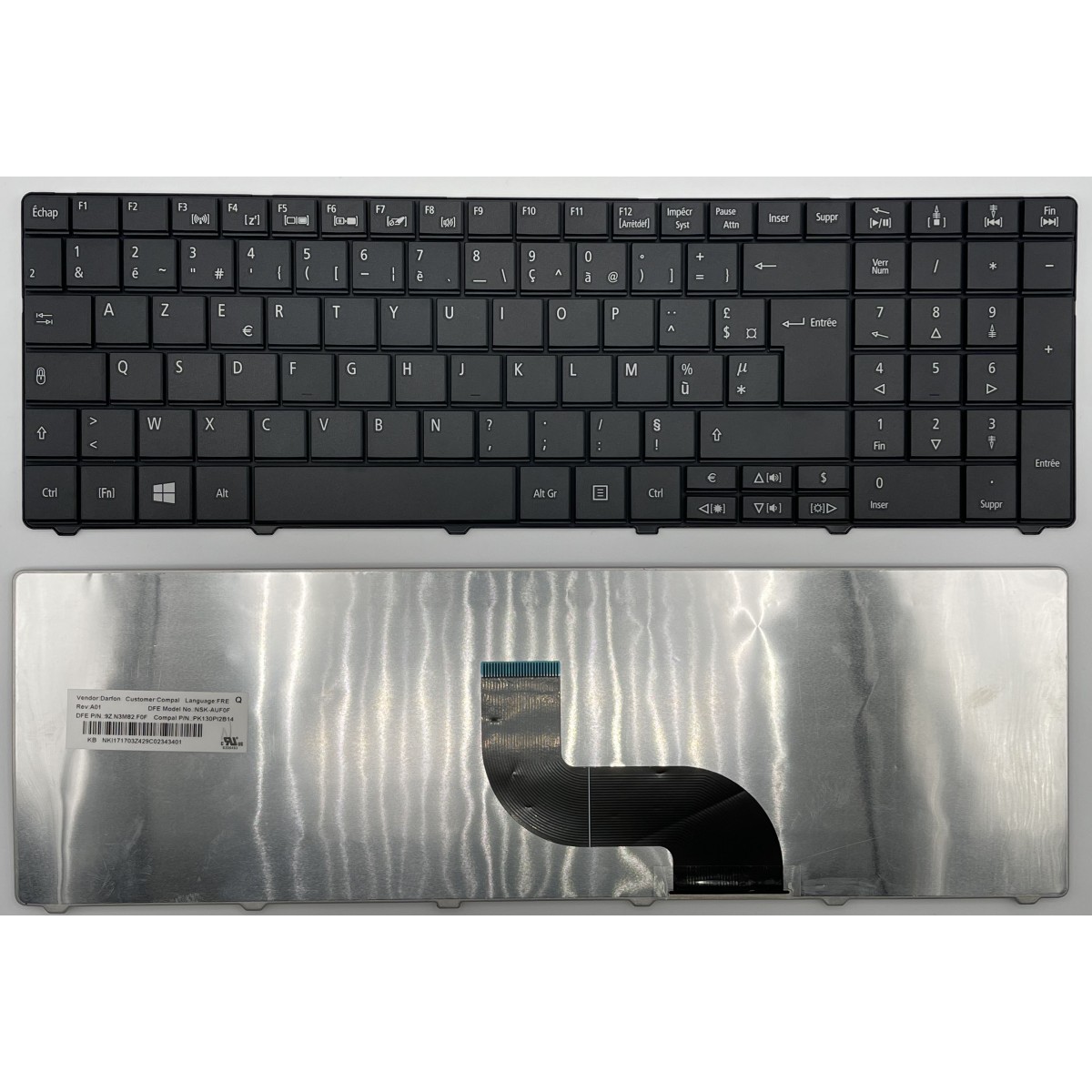 Clavier Français pour Acer Aspire PK130PI2B14