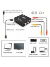 Adaptateur RCA vers HDMI, Adaptateur vidéo Mini AV vers HDMI compatible 1080P AV2HDMI Noir