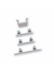 LOT DE BOUTONS (POWER, VIBREUR, VOLUME) Argent POUR IPHONE X