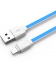 Câble Slim LDNIO XS-07AI Bleu 1m compatible iPhone 5/6/7/7Pus/8/8 Plus/X/6s