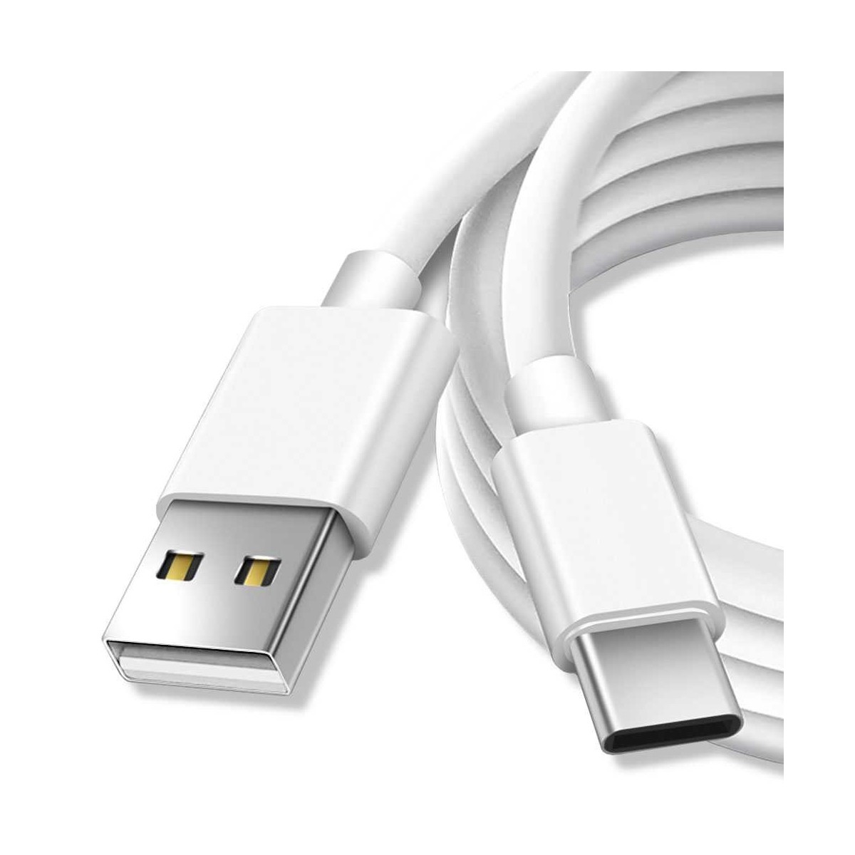 Câble USB Type-C Chargeur pour Samsung Galaxy Blanc