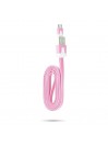 Câble chargeur plat 1m Micro usb Rose