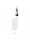 Câble chargeur plat 1m Micro usb Blanc