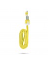 Câble chargeur plat 1m Micro usb Jaune