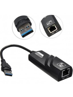 Adaptateur Ethernet USB 3.0 à RJ45 Lan Network USB Carte Gigabit 10/100 / 1000Mbps 3 ports USB3.0 pour Windows