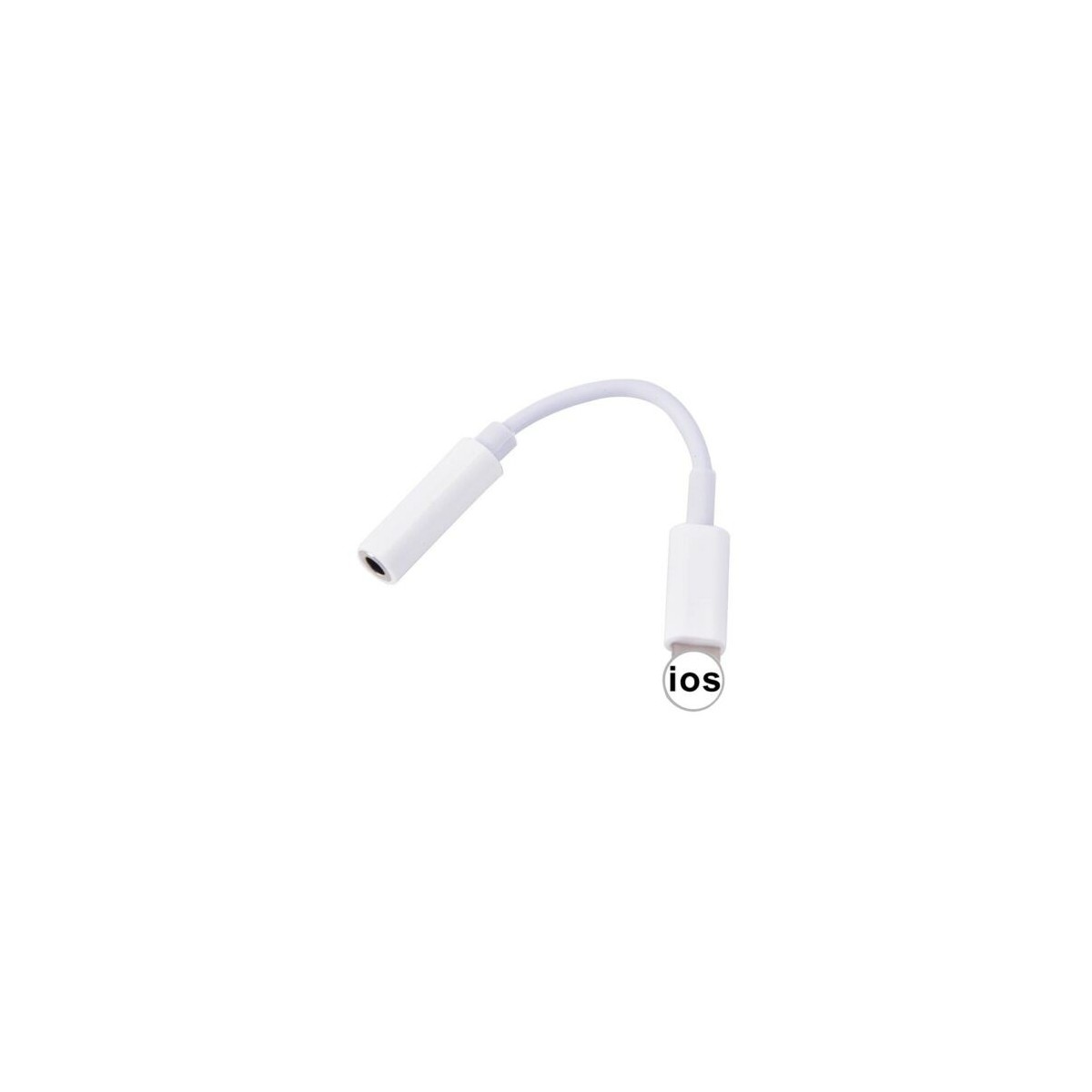 Adaptateur Jack 3,5mm Audio Écouteurs pour iPhone X XR Xs Xs Max 8 8+ 7+ Blanc