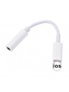 Adaptateur Jack 3,5mm Audio Écouteurs pour iPhone X XR Xs Xs Max 8 8+ 7+ Blanc