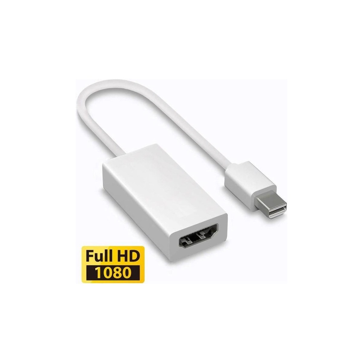 Câble adaptateur Mini Display Port DP vers HDMI pour Macbook Pro Air 1080P blanc