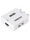 Adaptateur HDMI vers RCA vidéo audio adaptateur convertisseur HDMI2AV Blanc