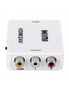 Adaptateur HDMI vers RCA vidéo audio adaptateur convertisseur HDMI2AV Blanc