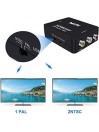 Adaptateur HDMI vers RCA Audio Video AV CVBS HD TV HDMI2AV Noir