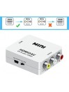 Adaptateur HDMI vers RCA vidéo audio adaptateur convertisseur HDMI2AV Blanc