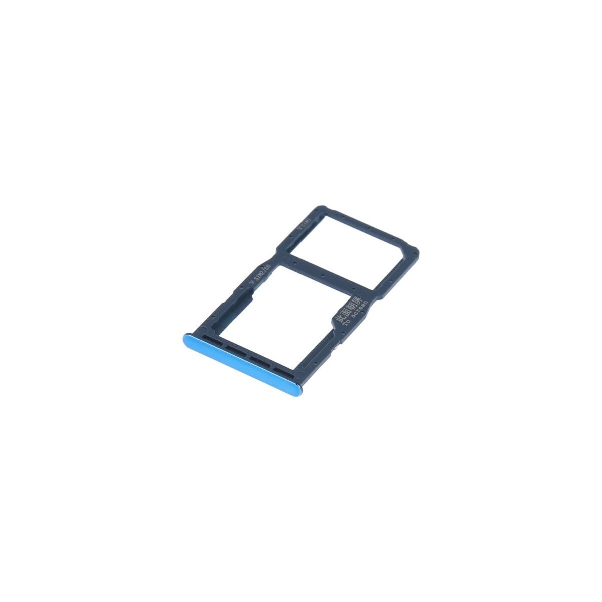 TIROIR SUPPORT CARTE DOUBLE SIM MICROSD DU HUAWEI P30 LITE BLEU