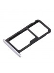 TIROIR SUPPORT CARTE DOUBLE SIM MICRO SD DU HUAWEI P8 LITE 2017 ARGENT