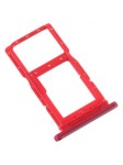 TIROIR SUPPORT CARTE DOUBLE SIM MICROSD DU HUAWEI HONOR 9X ROUGE