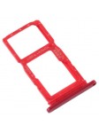 TIROIR SUPPORT CARTE DOUBLE SIM MICROSD DU HUAWEI HONOR 9X ROUGE